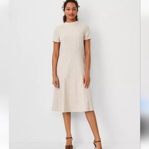 Ann Taylor Beige Midi Dress